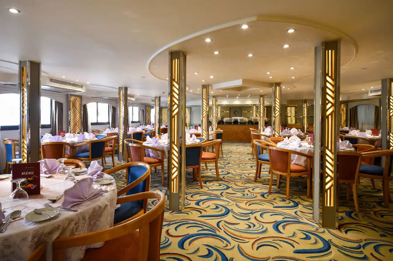 Restaurant aboard the Nile Treasure Nile Cruise Nile cruise